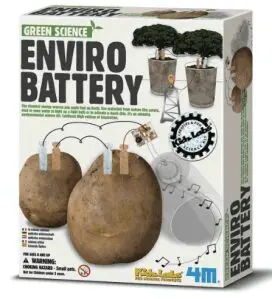 Enviro Battery kit for creating energy using natural materials.
